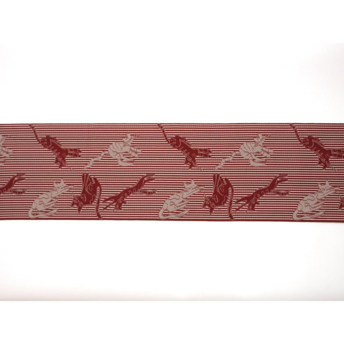 【新品】半幅帯　猫