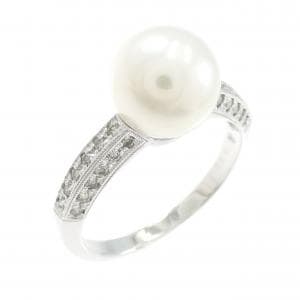 K18WG アコヤパール リング 9mm