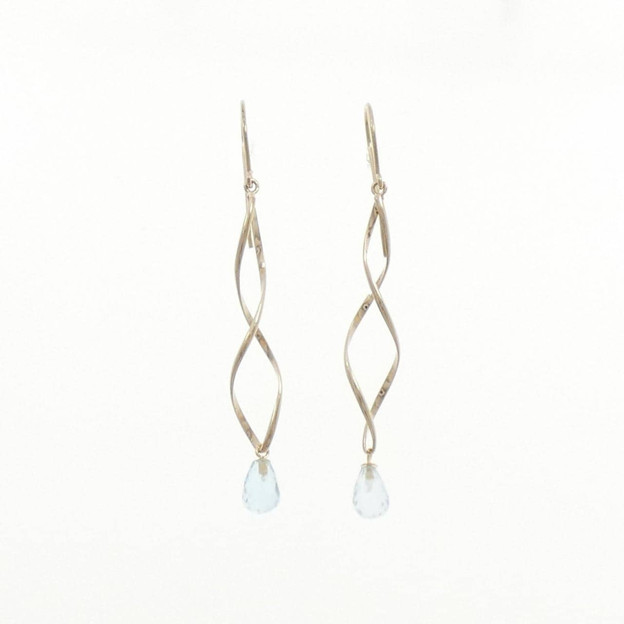 K18YG ブルートパーズ ピアス