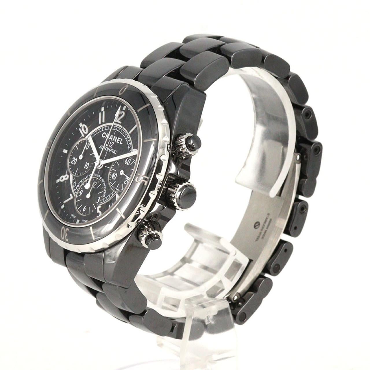 【ノーメンテナンス還元価格】シャネル J12クロノグラフ セラミック H0940 セラミック 自動巻