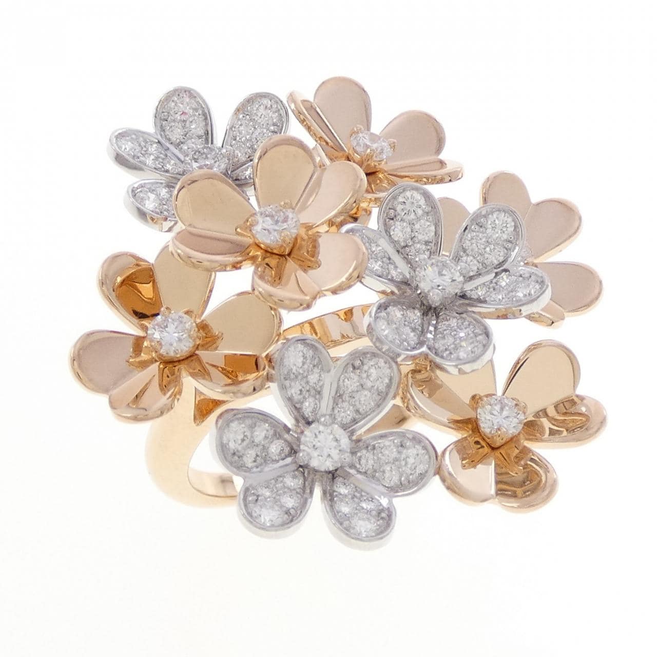 ヴァンクリーフ&アーペル フリヴォル 8フラワー リング