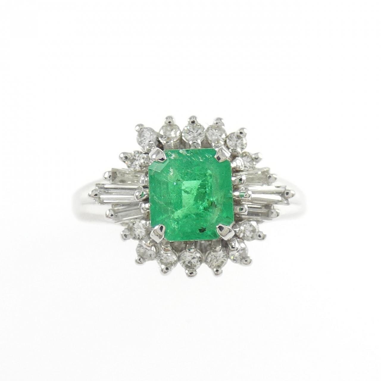 PT900 エメラルド リング 0.78CT