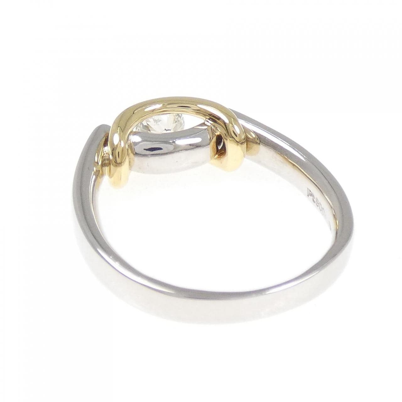 PT900/K18YG ダイヤモンド リング 0.323CT