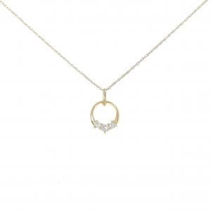 K18YG/750YG ダイヤモンド ネックレス 0.11CT