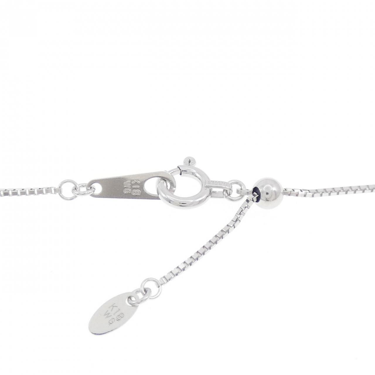 K18WG ダイヤモンド ネックレス 2.00CT