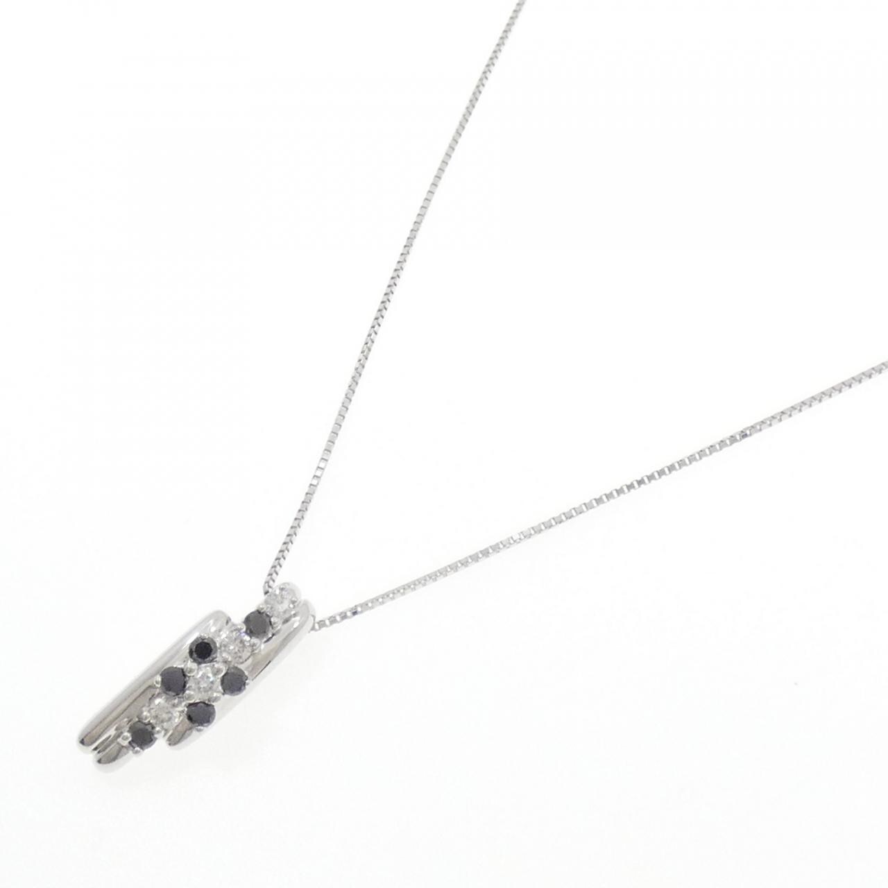 K18WG ダイヤモンド ネックレス 0.25CT