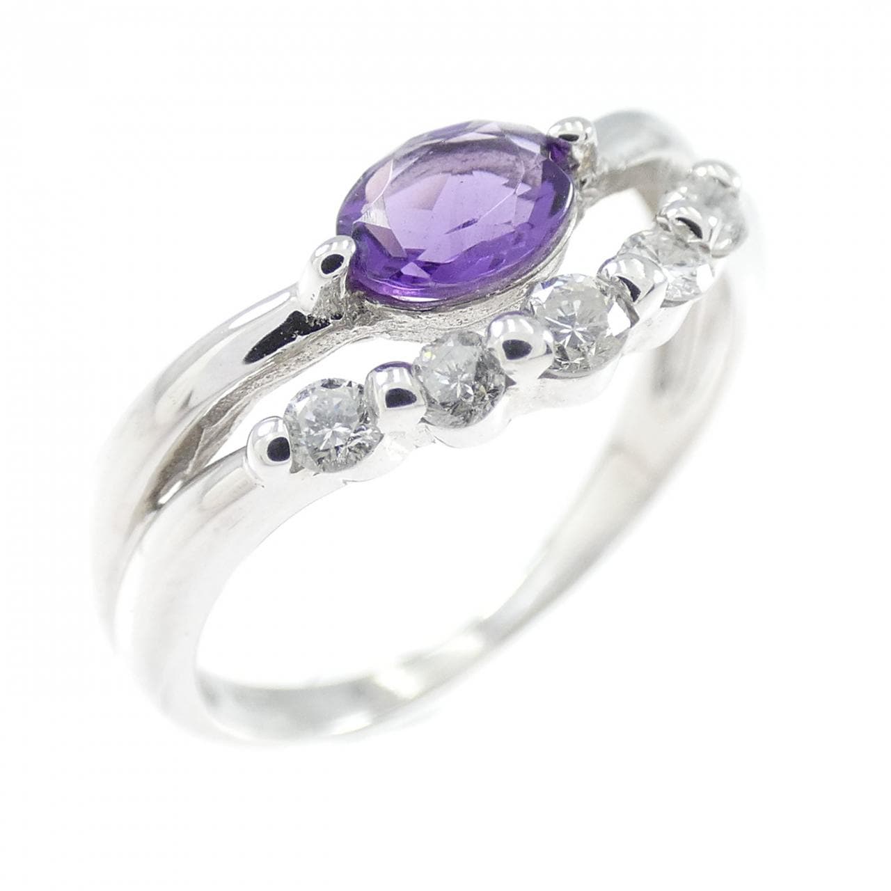 K18WG アメジスト リング