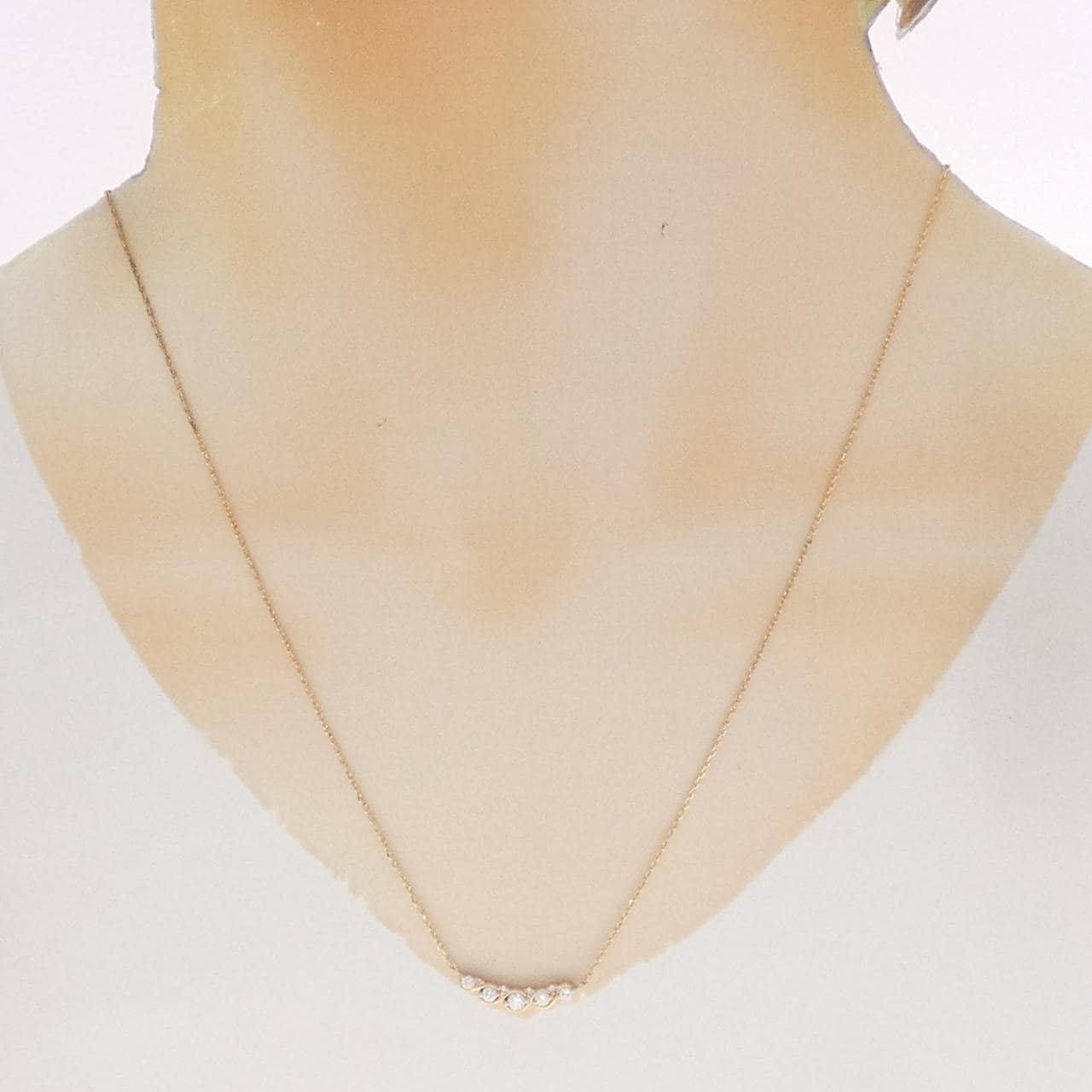 K18PG ダイヤモンド ネックレス 0.23CT