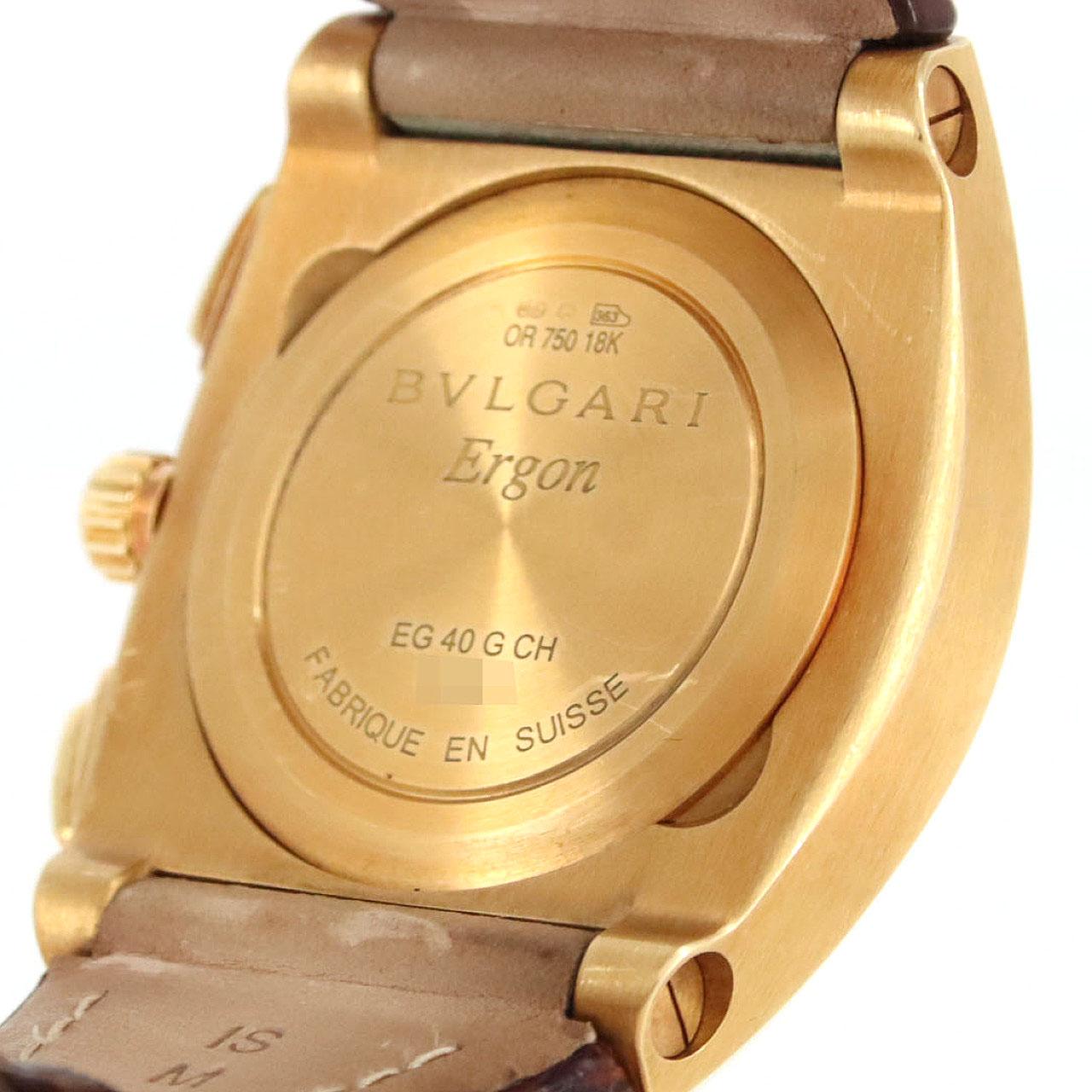 【ノーメンテナンス還元価格】ブルガリ エルゴン EG40C6GLDCH YG 自動巻