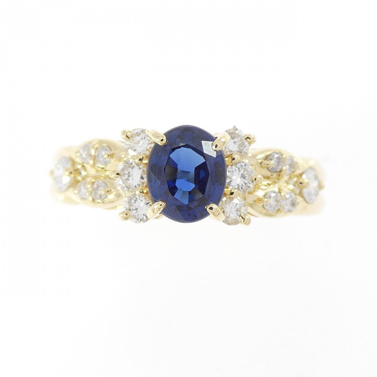 K18YG サファイヤ リング 0.744CT