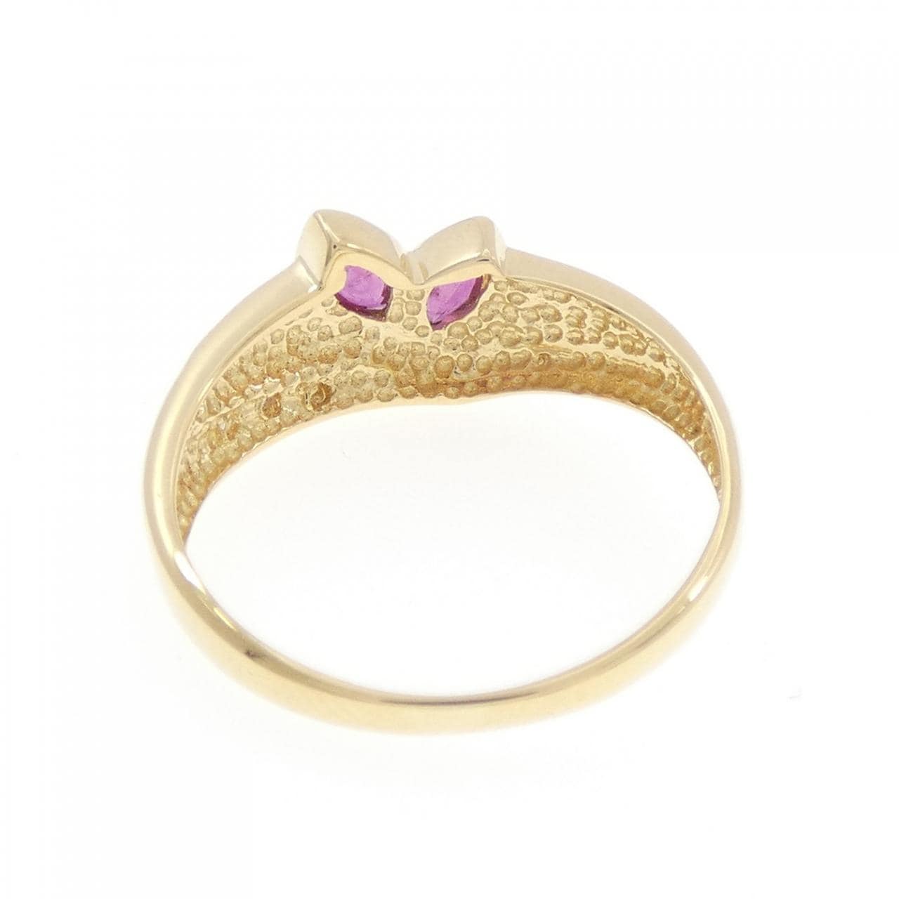 K18YG红宝石戒指0.25CT