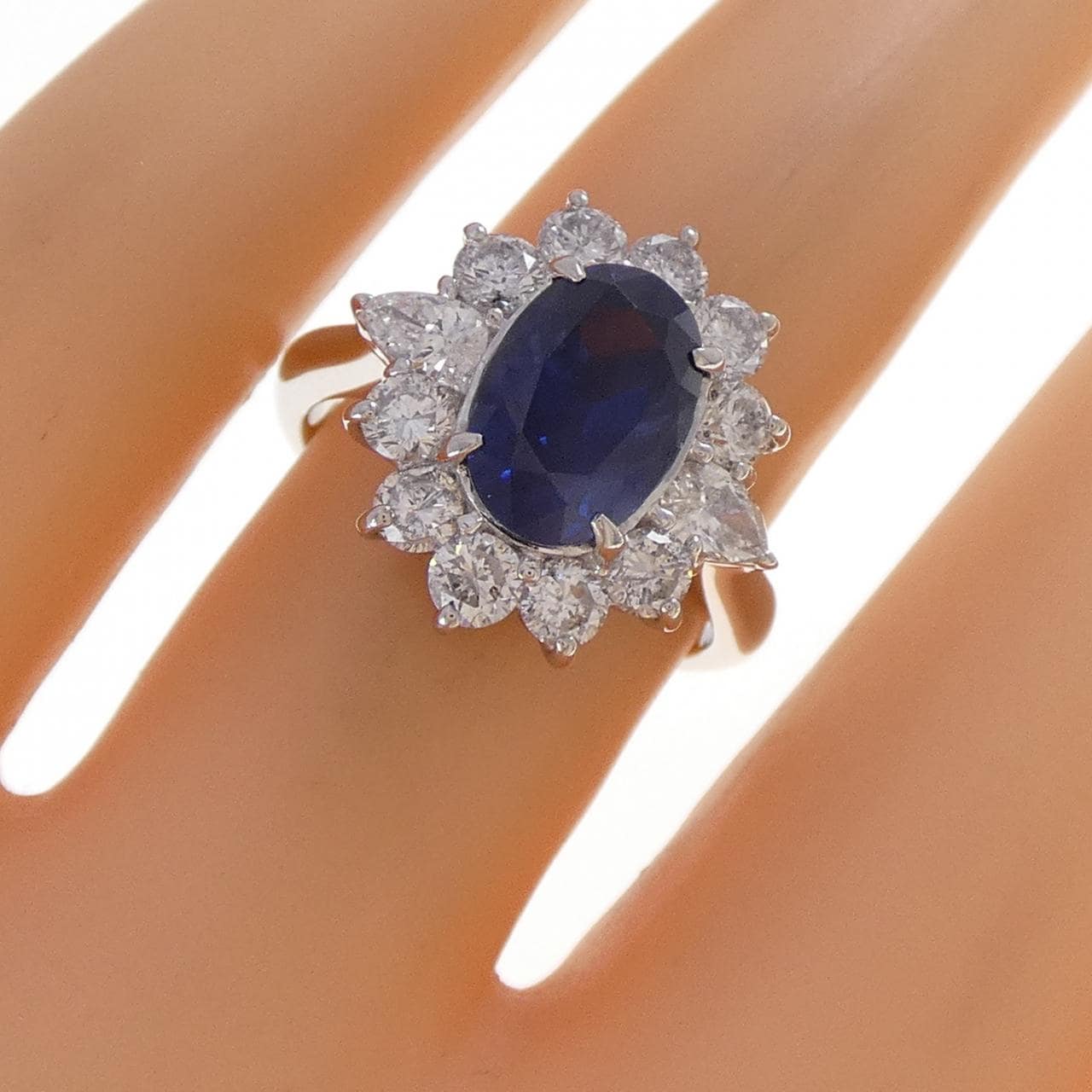 PT900 サファイヤ リング 2.50CT