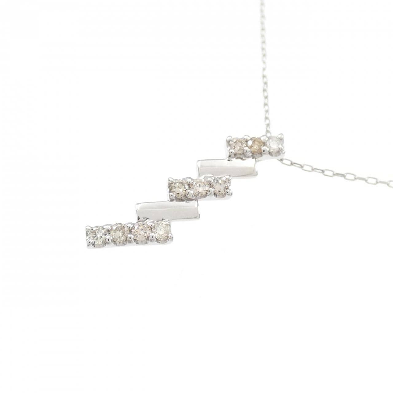 【新品】PT ダイヤモンド ネックレス 0.10CT