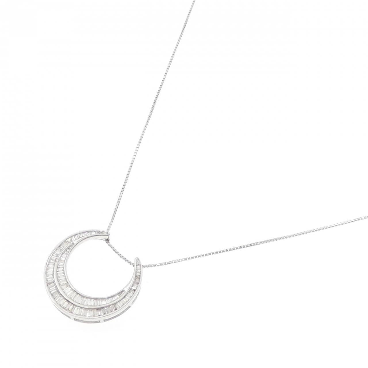 K18WG ダイヤモンド ネックレス 0.72CT