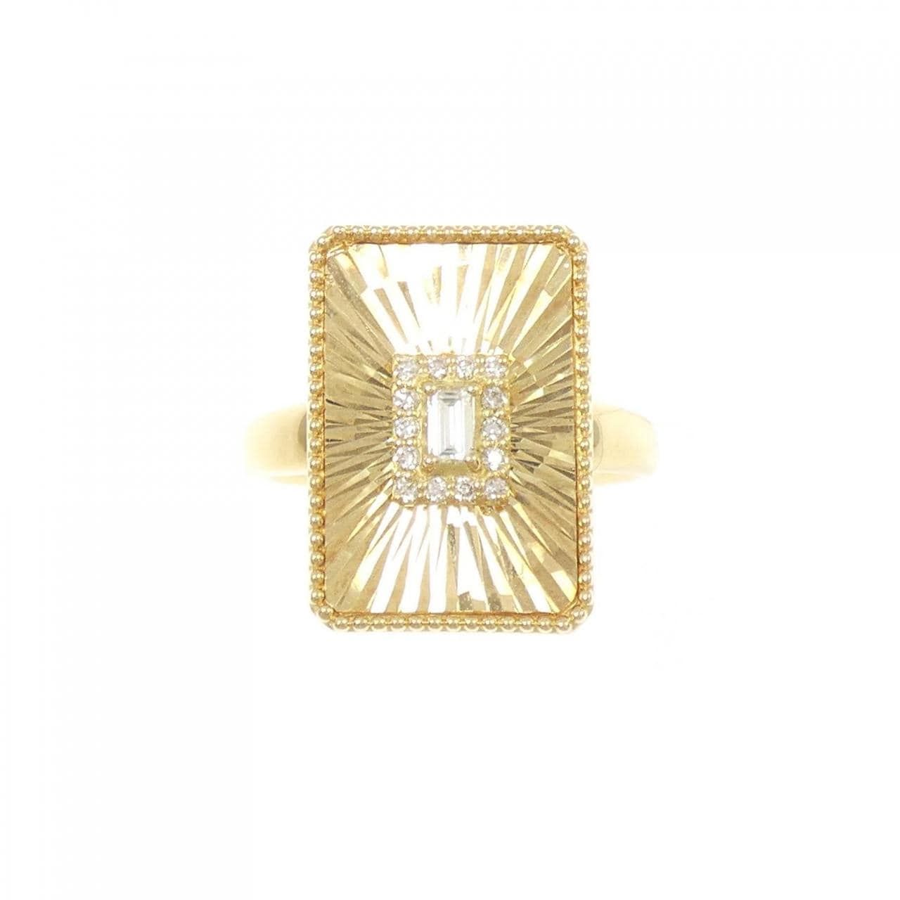 【新品】K18YG ダイヤモンド リング 0.12CT