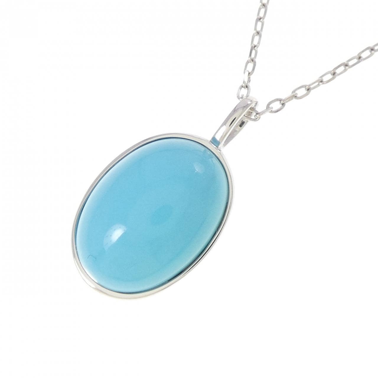 ジーエスティービー ターコイズ ネックレス 4.00CT
