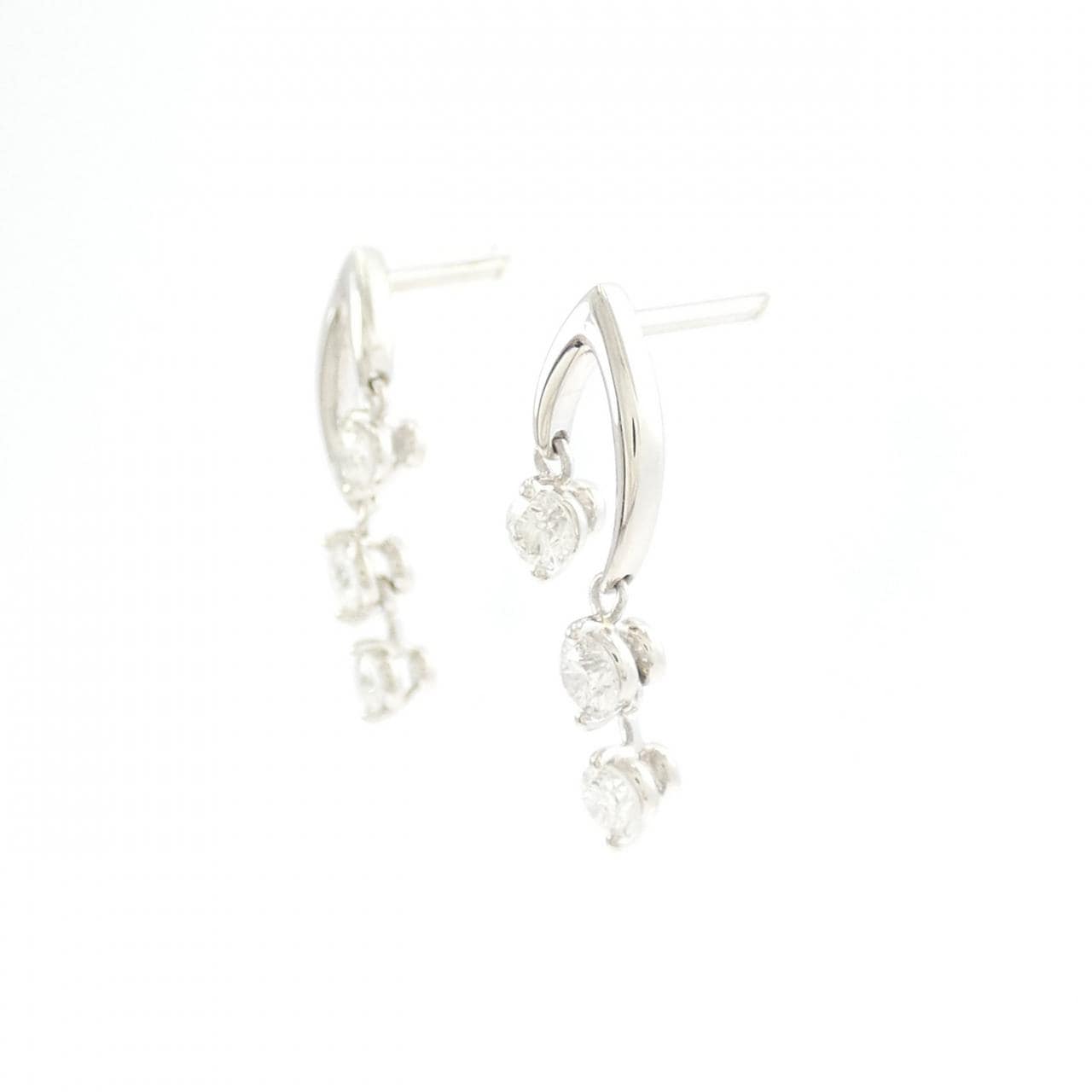 PT900 ダイヤモンド ピアス 0.40CT