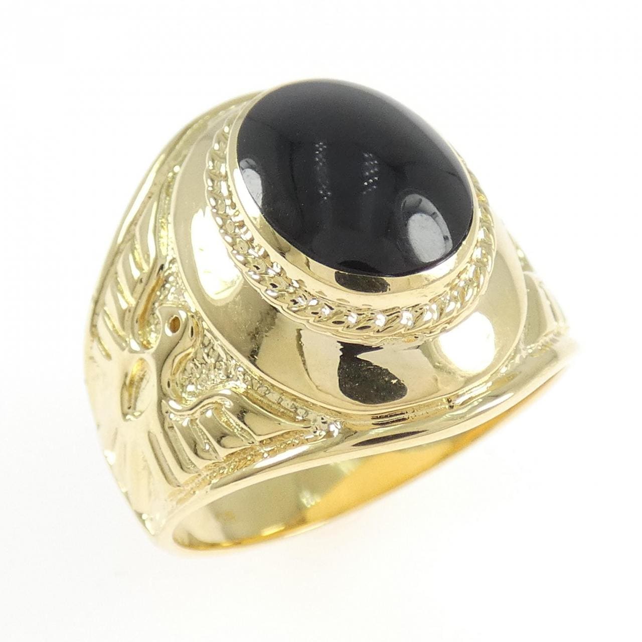 K18YG オニキス リング