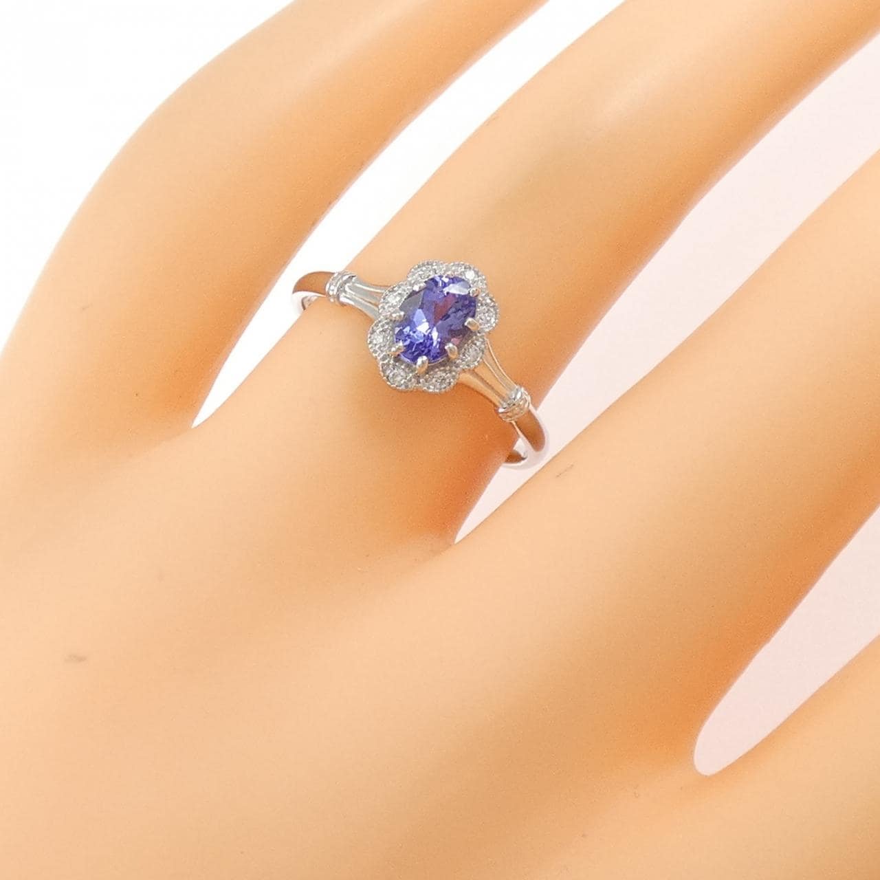 PT900 タンザナイト リング 0.54CT