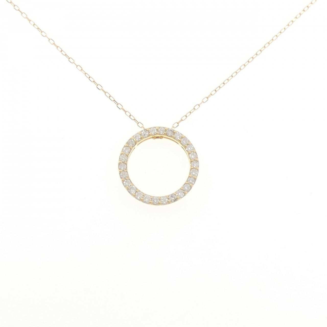 K18YG ダイヤモンド ネックレス 0.45CT