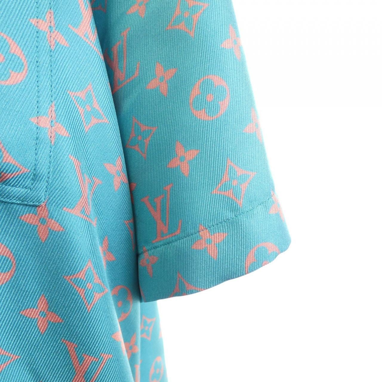 ルイヴィトン LOUIS VUITTON モノグラムショートスリーブシルクシャツ HTS06WUPP S／Sシャツ