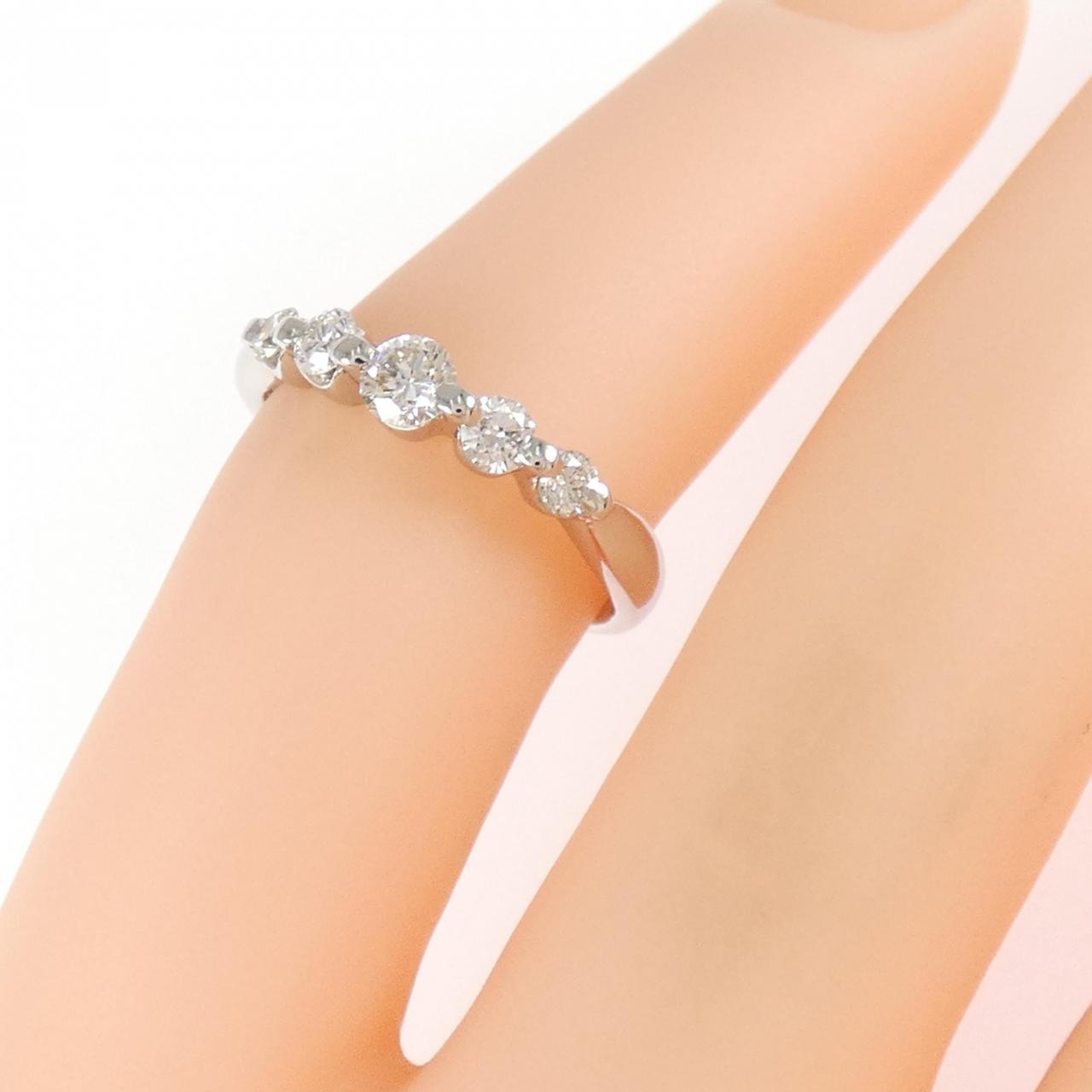 PT900 ダイヤモンド ピンキー リング 0.30CT