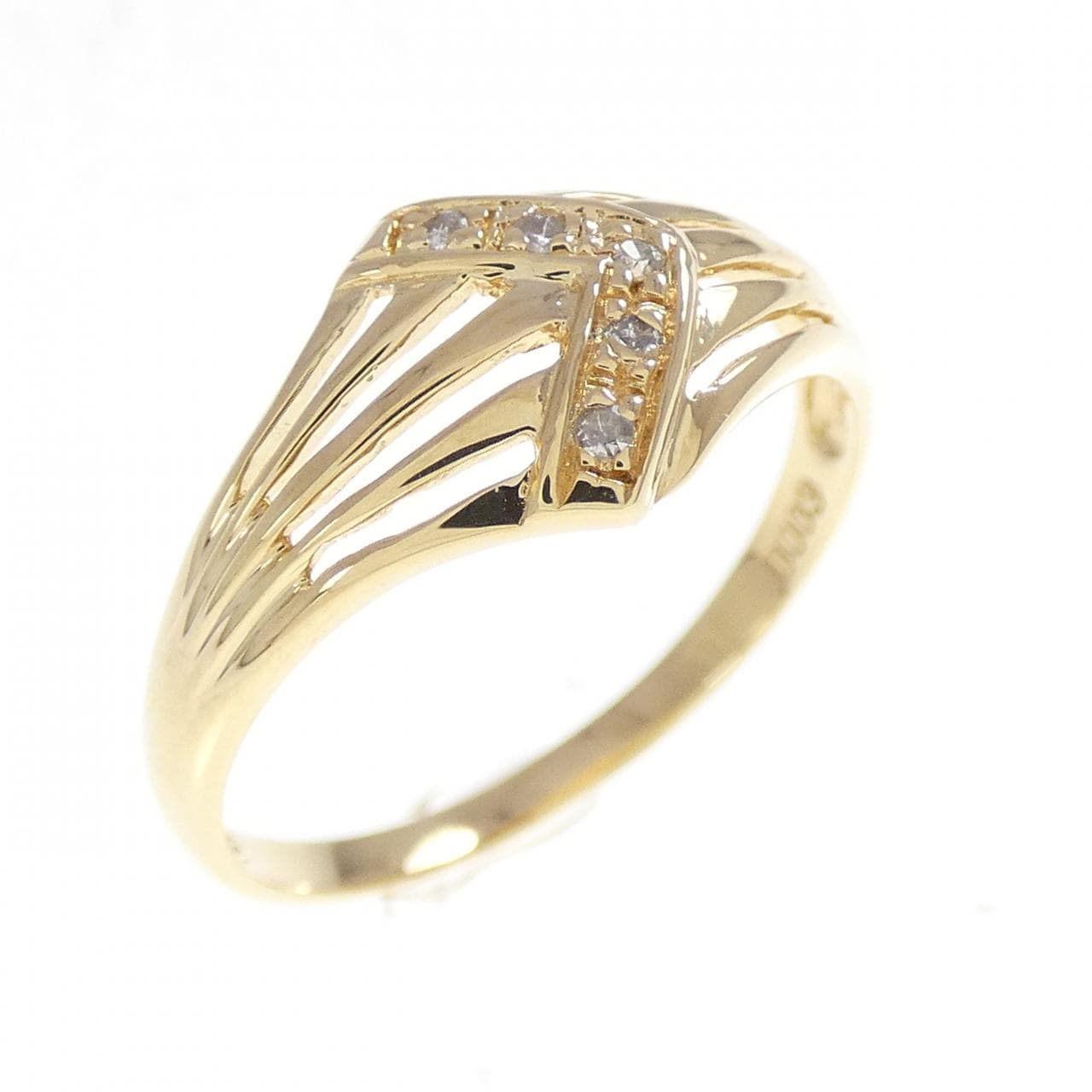 K18YG ダイヤモンド リング 0.03CT