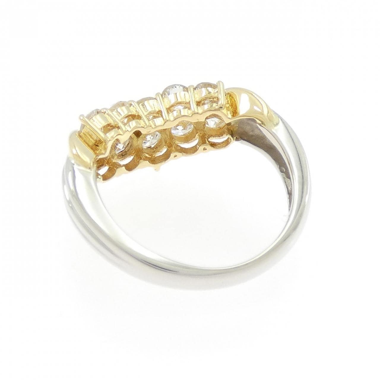 K18YG/PT850 ダイヤモンド リング 1.00CT