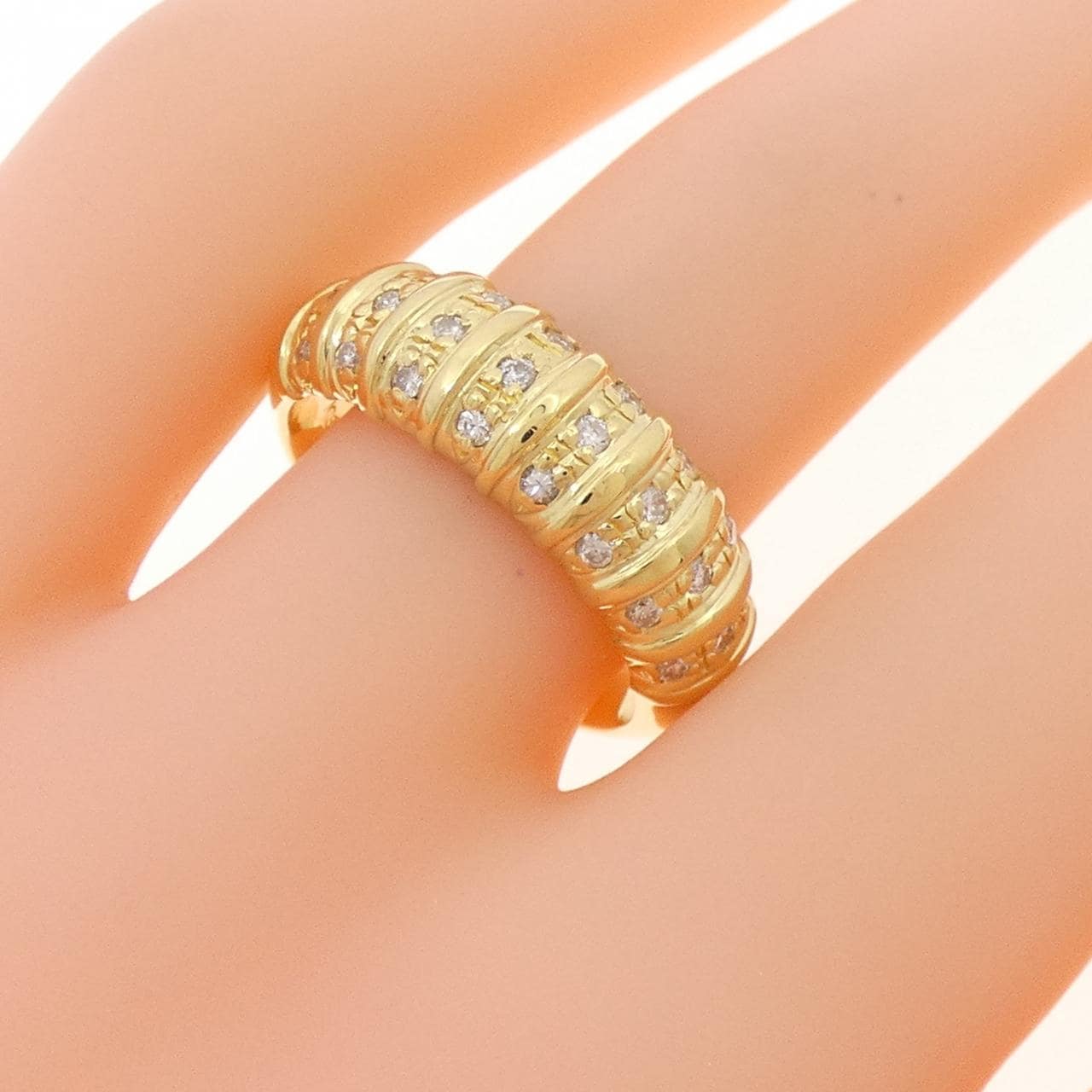 K18YG ダイヤモンド リング 0.24CT