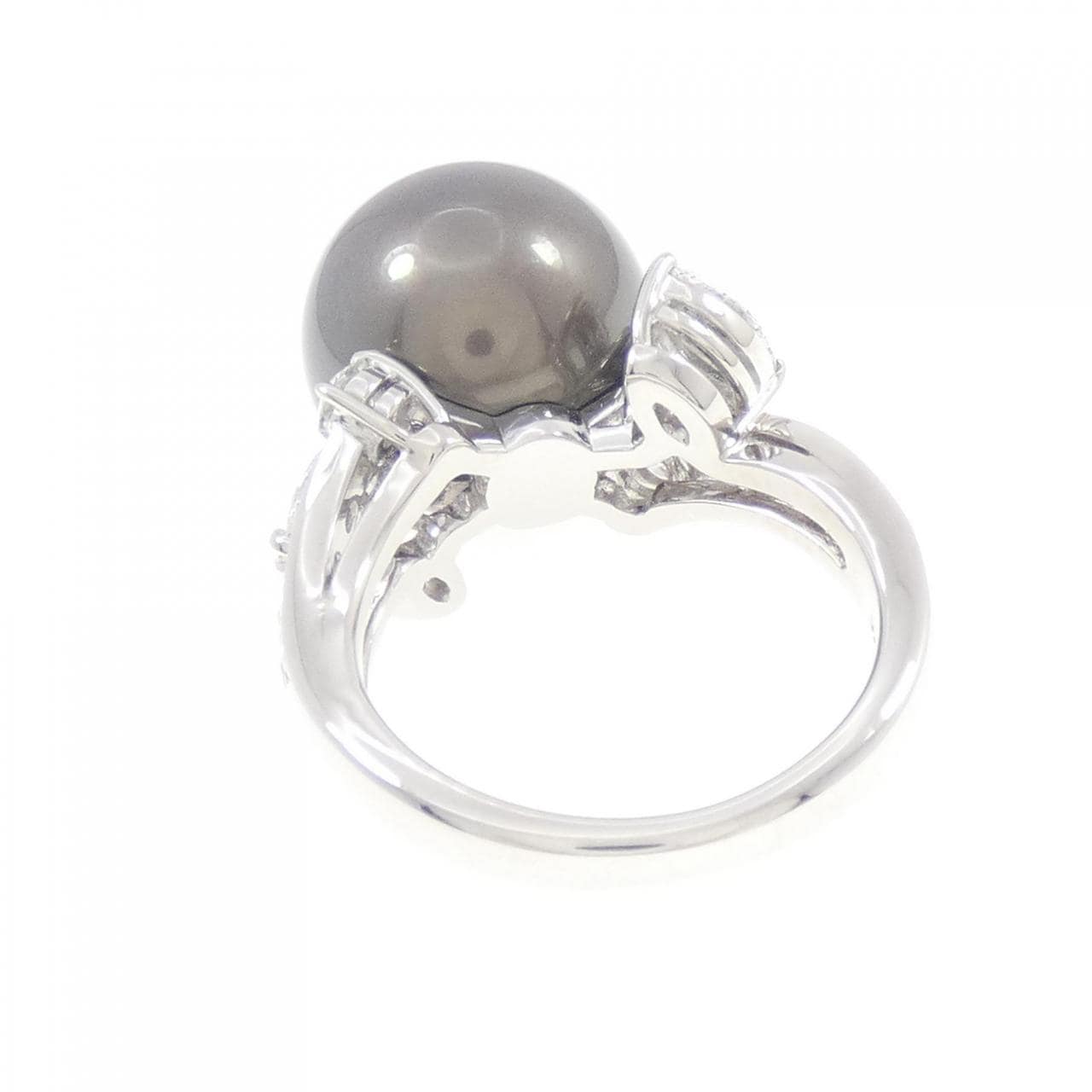 MIKIMOTO Black Pearl Ring 12.5mm