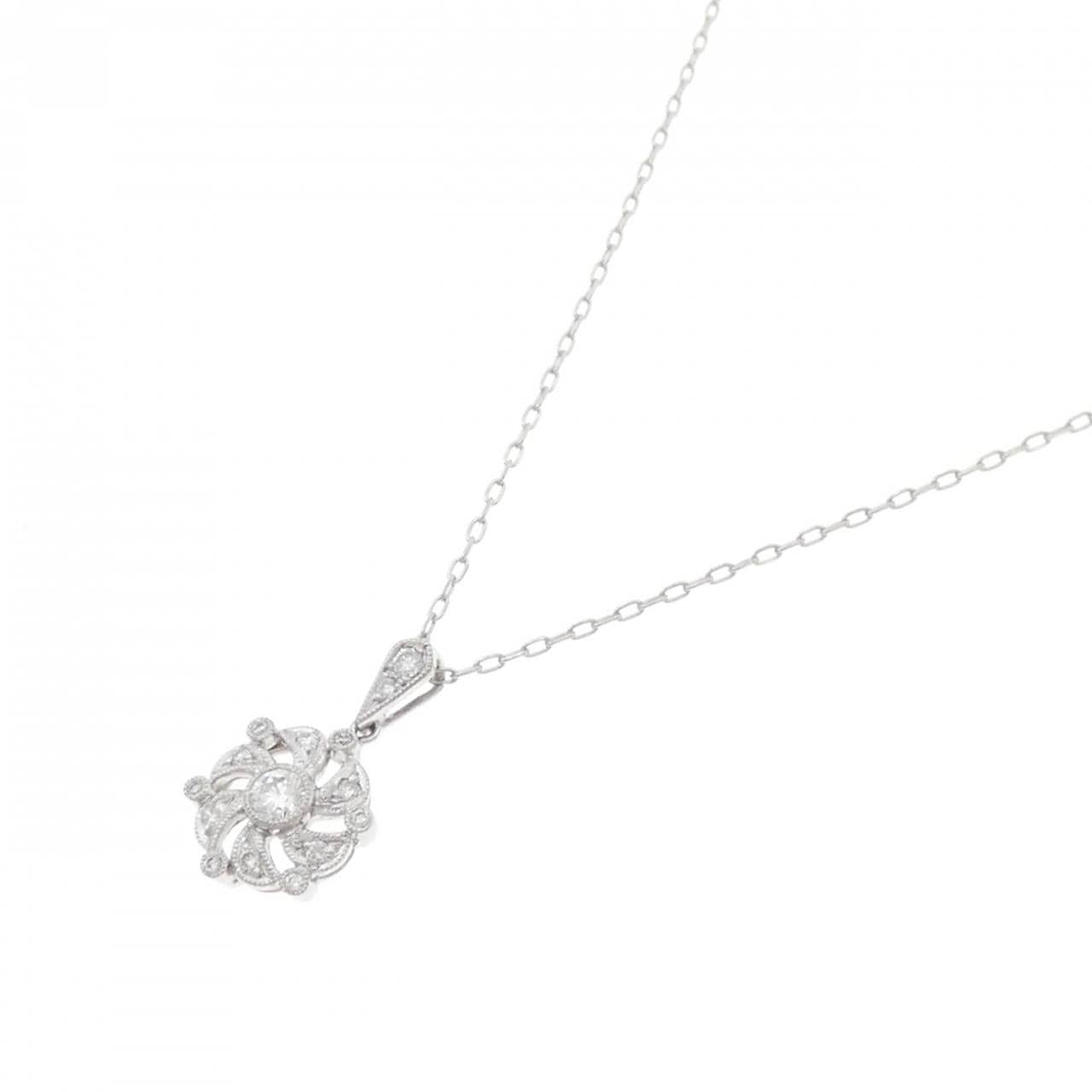 PT950/PT850 Diamond Necklace 0.23CT