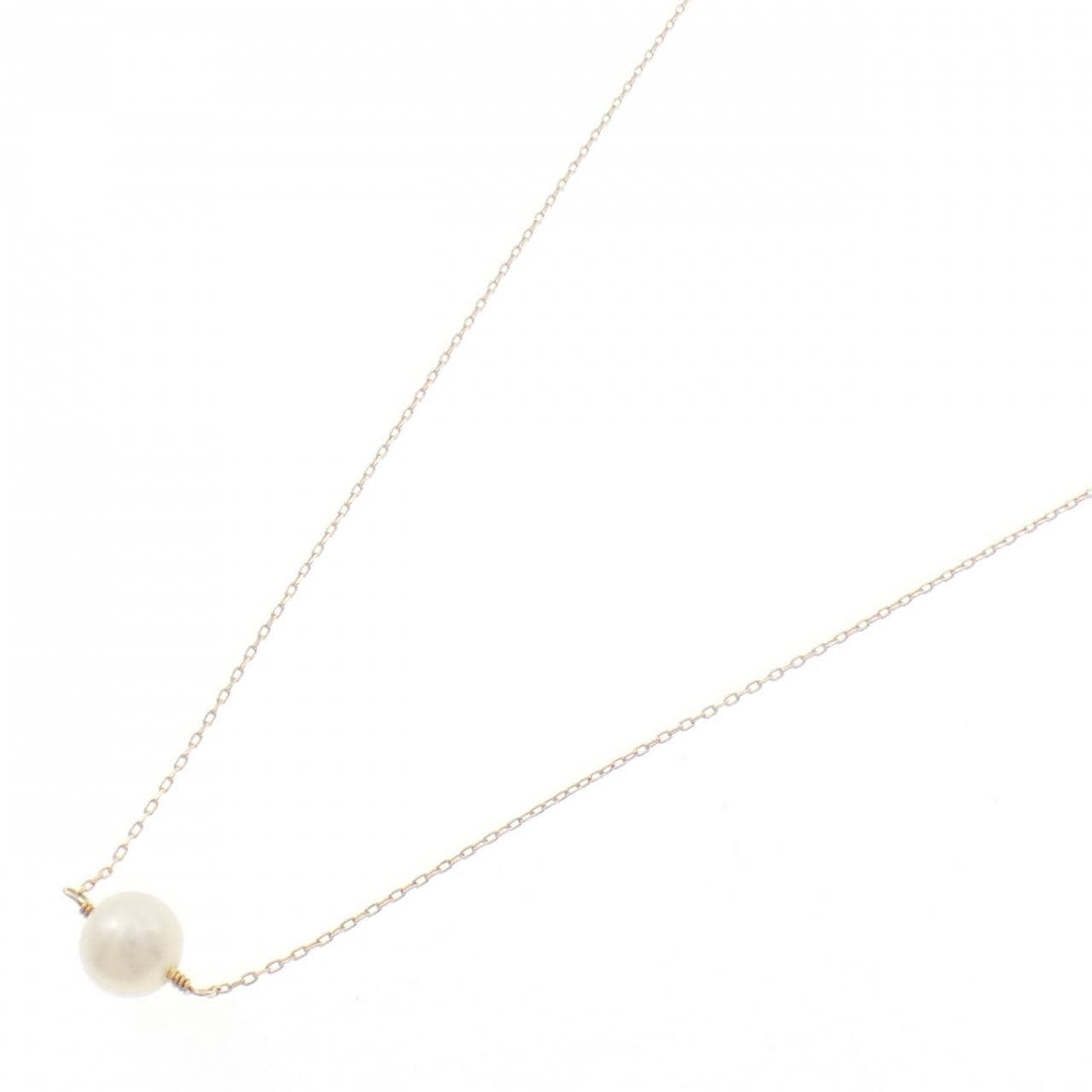 K10YG 淡水パール ネックレス 5.4mm