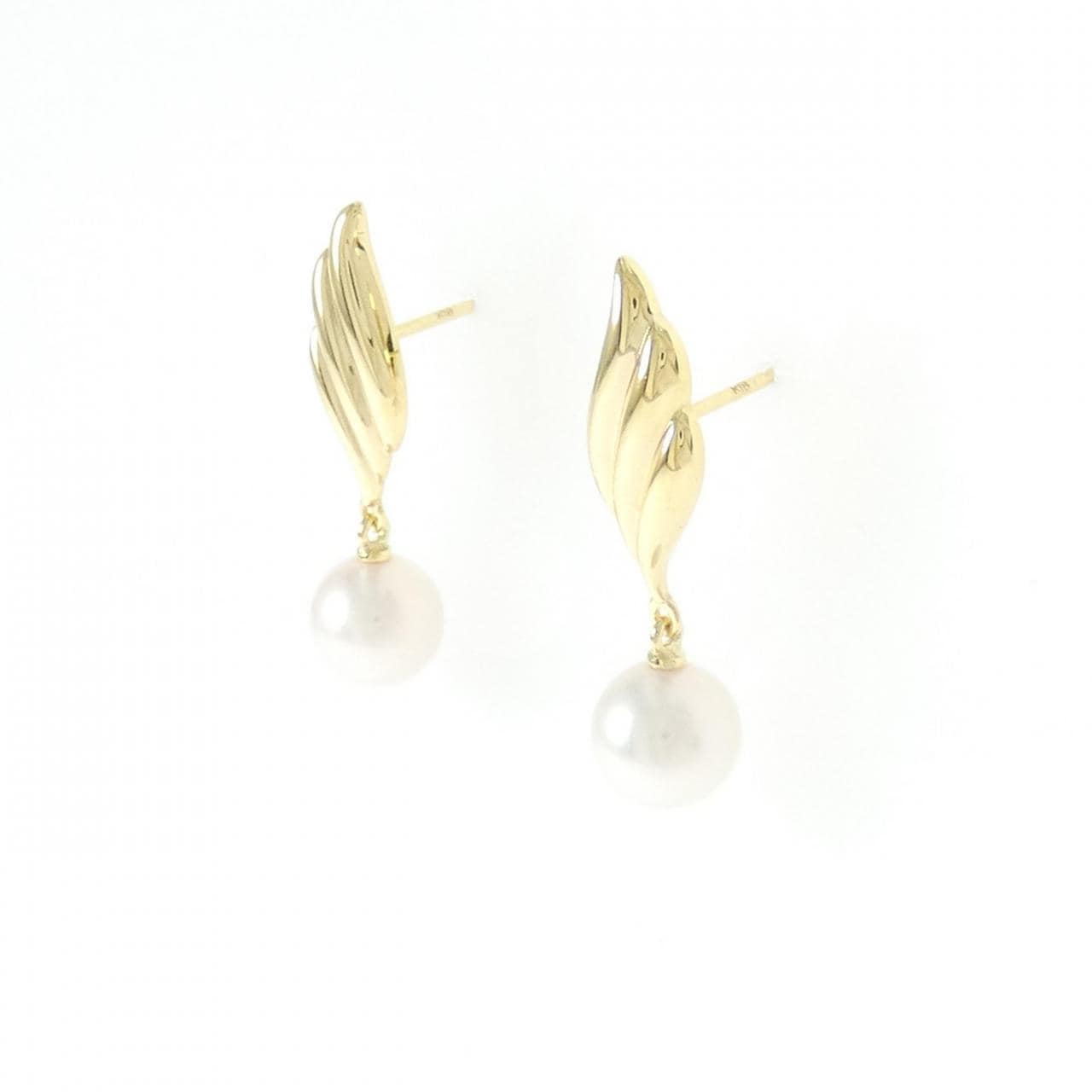 K18YG アコヤパール ピアス 7.1mm