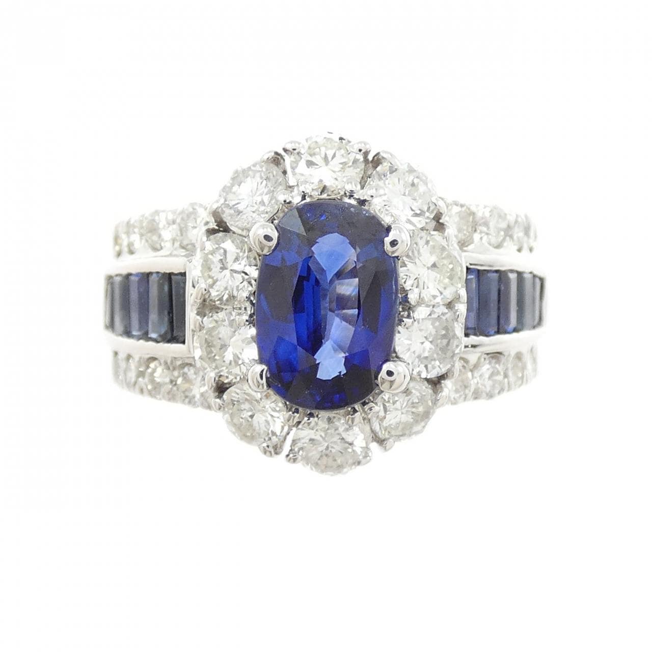 K18WG サファイヤ リング 2.44CT