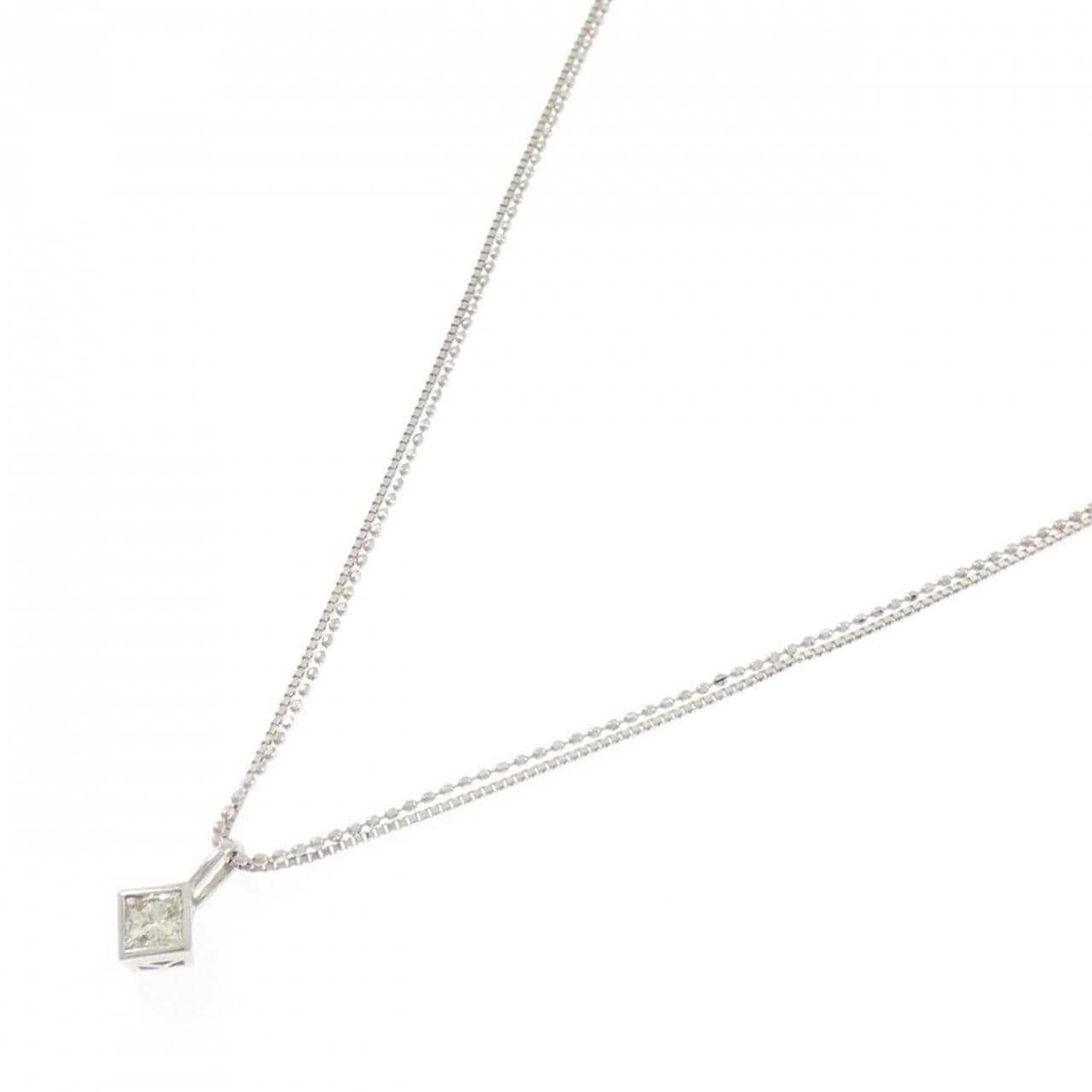 K18WG ダイヤモンド ネックレス 0.30CT