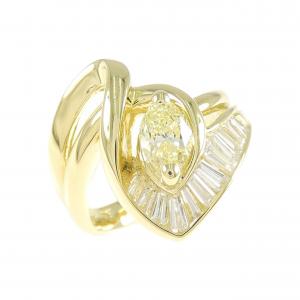 K18YG ダイヤモンド リング 0.58CT