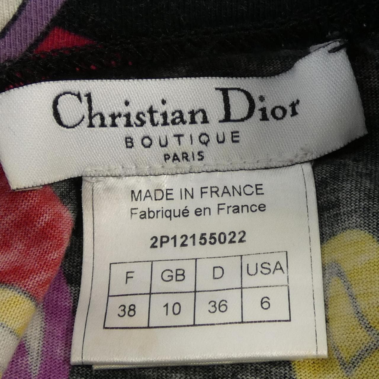【ヴィンテージ】クリスチャンディオール CHRISTIAN DIOR 2P12155022 Tシャツ