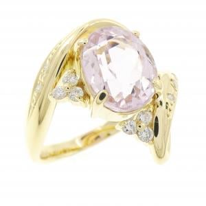 K18YG クンツァイト リング 3.48CT