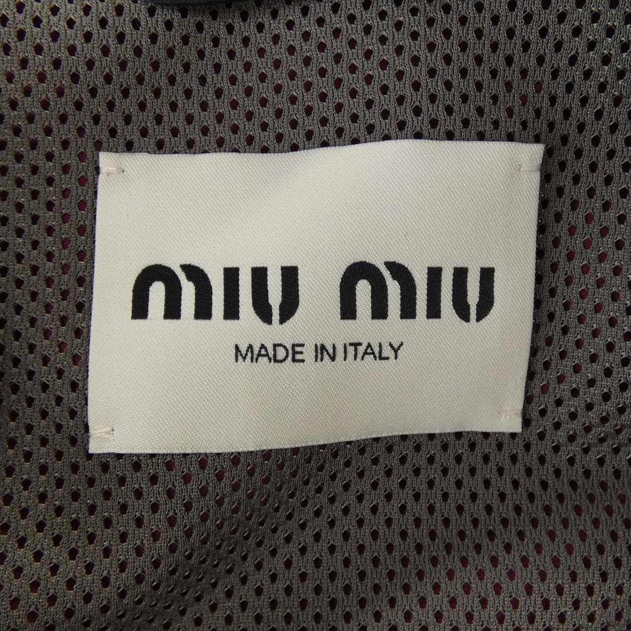 ミュウミュウ MIU MIU テクニカルシルクジップブルゾンジャケット ML1220 SOOO 163P ブルゾン