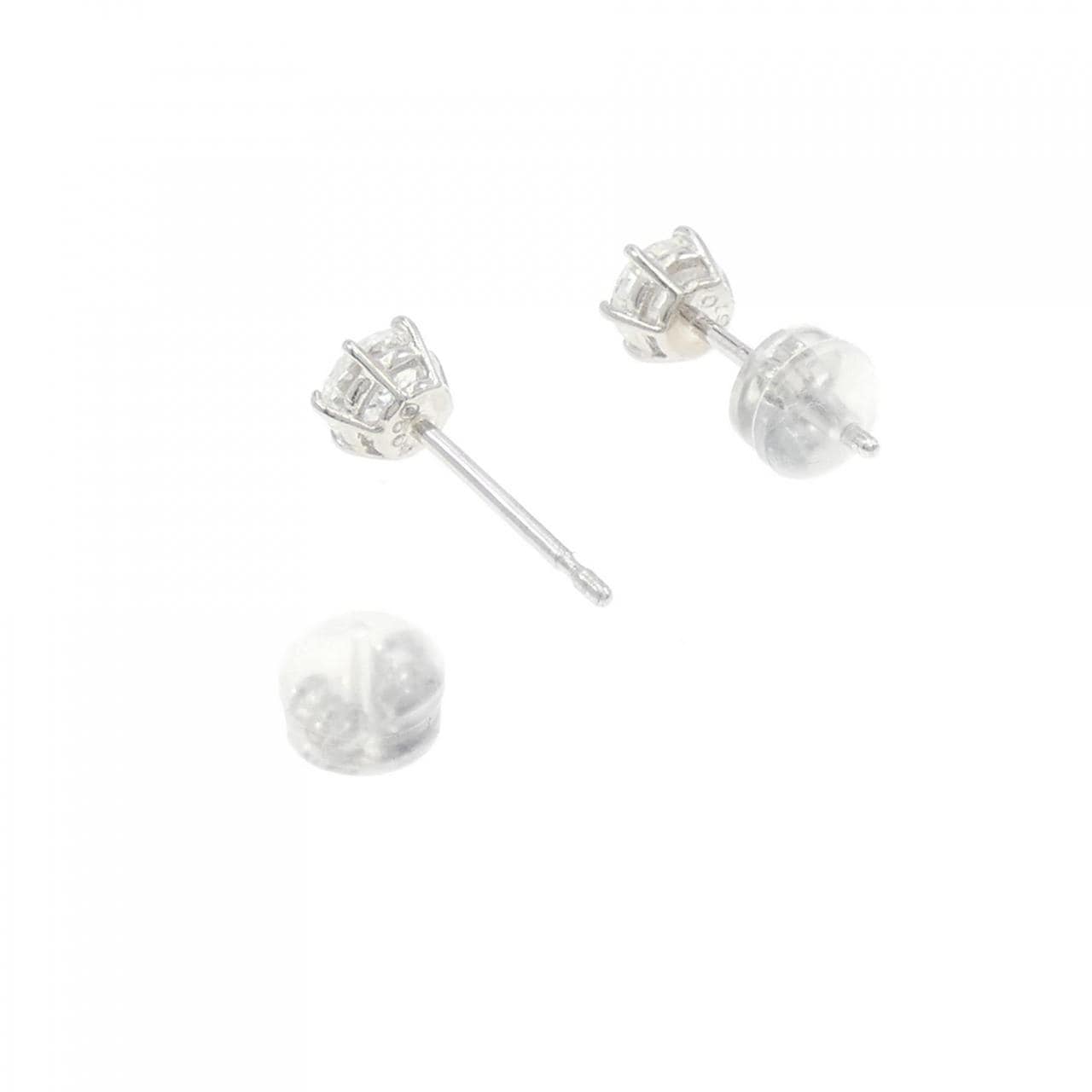 PT Solitaire Diamond Earrings 1.074CT