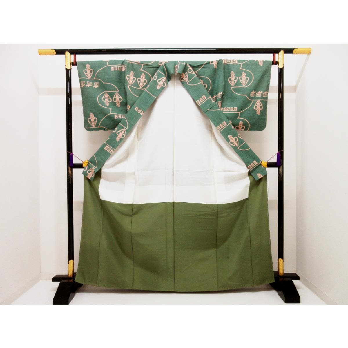 [未使用品] 紬染色春亞紡