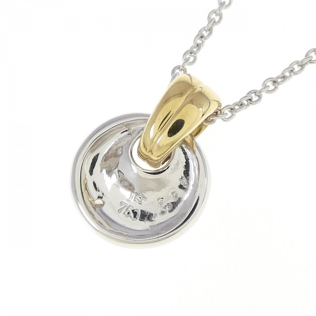 750YG/750WG Diamond Necklace 0.01CT