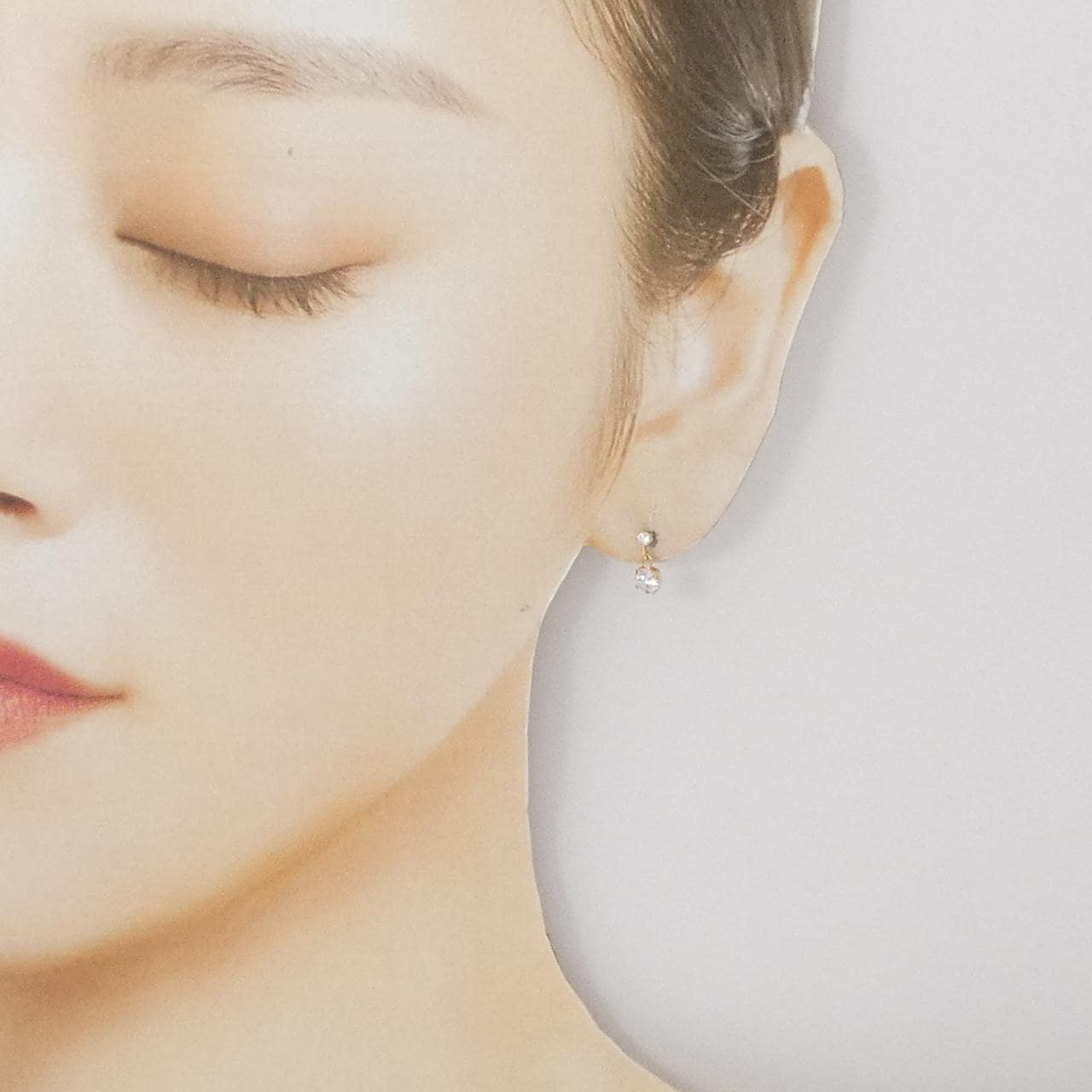 K18YG キュービック ピアス