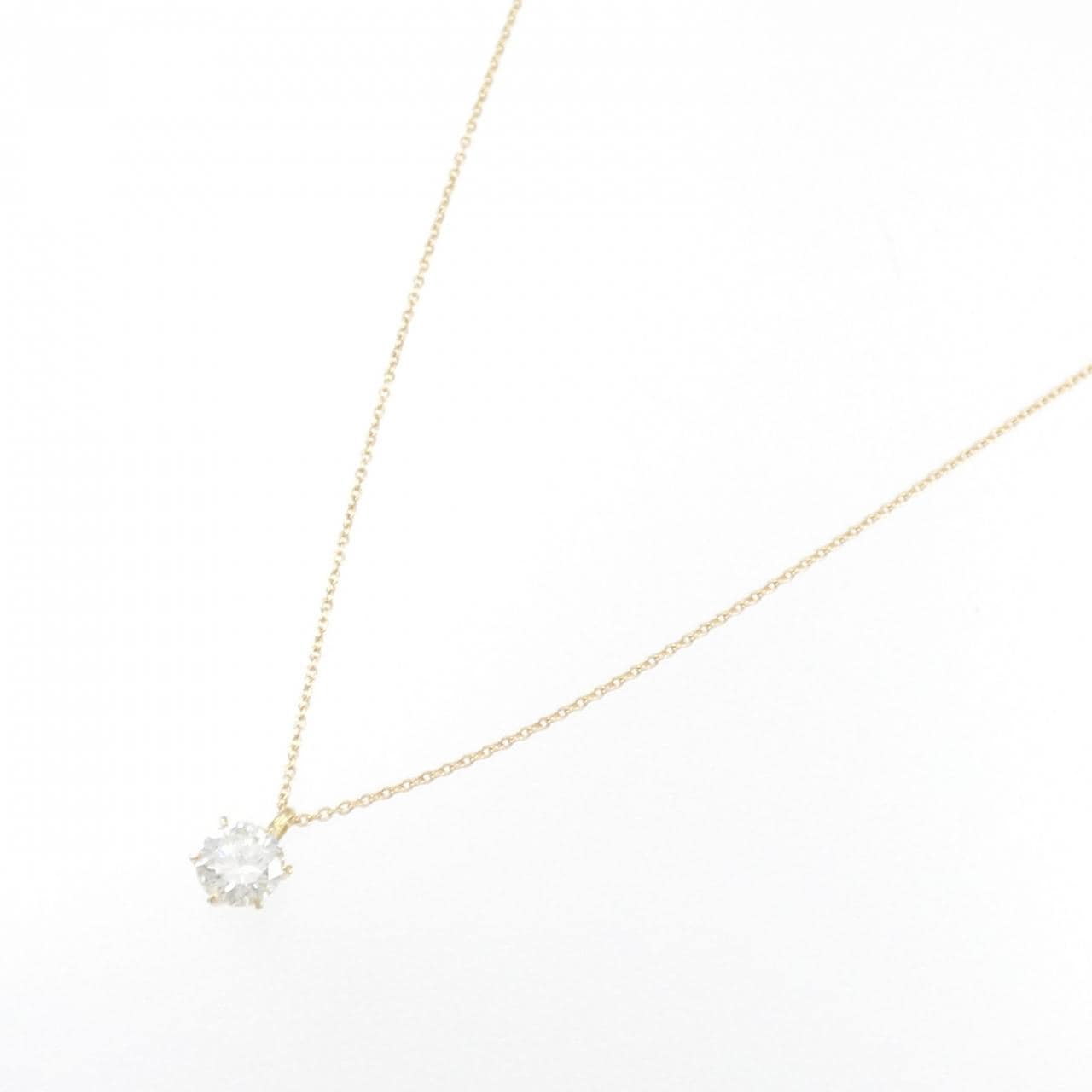 【リメイク】K18YG ダイヤモンド ネックレス 0.643CT J I1 Good