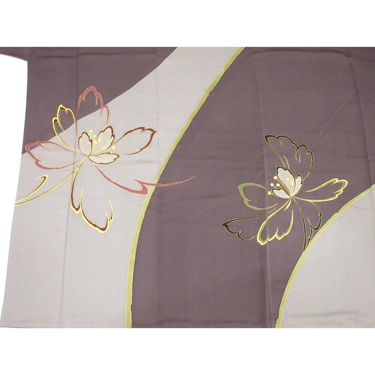 振袖　友禅金彩加工　きもの・長襦袢　２点セット