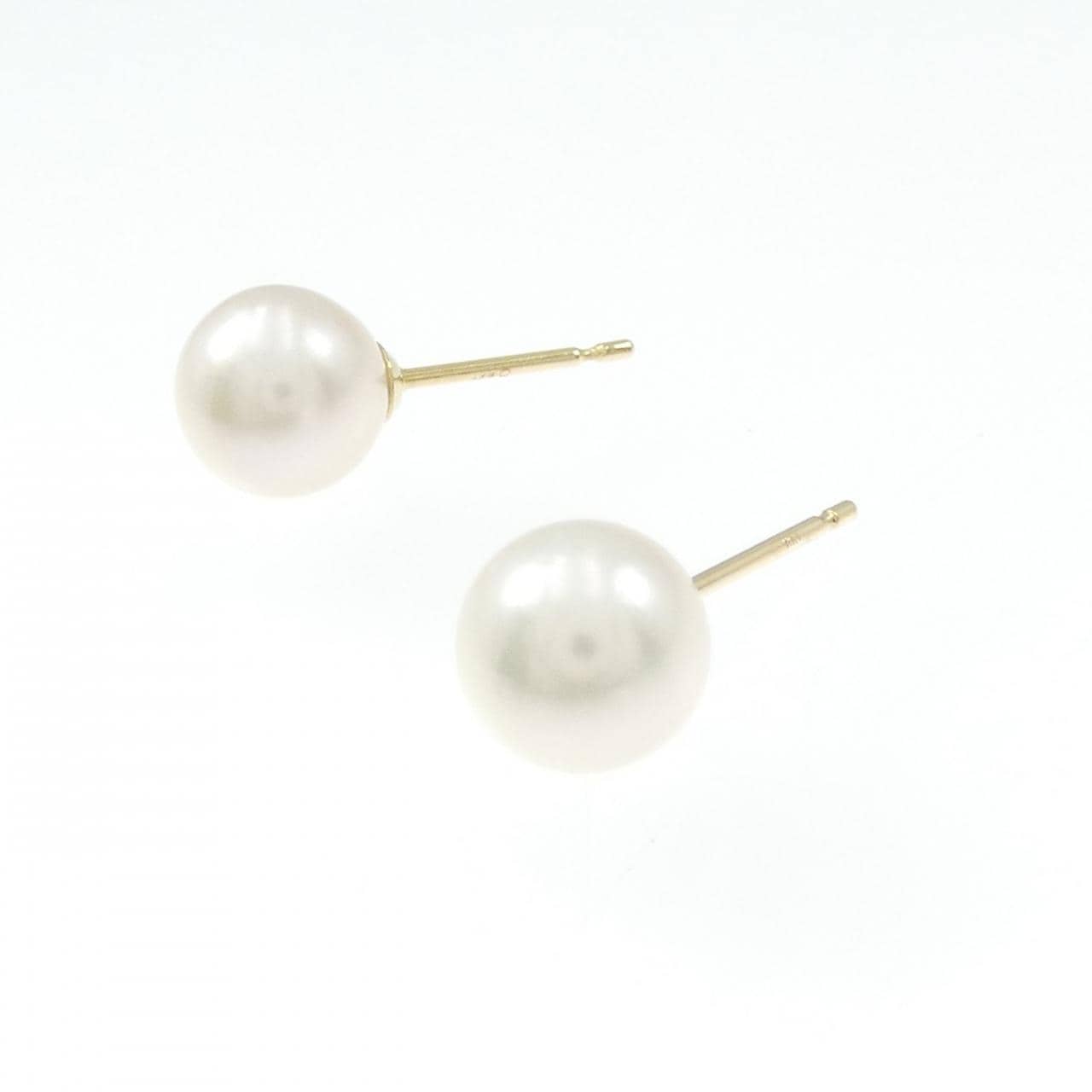 K18YG アコヤパール ピアス 7.7mm