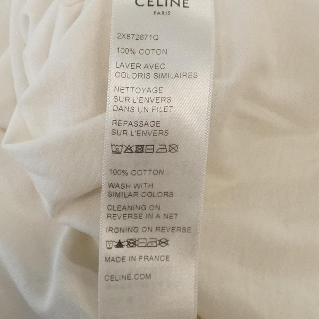 セリーヌ CELINE CELINE PARIS Tシャツ　トリオンフ TRIOMPHE 2X872671Q Tシャツ