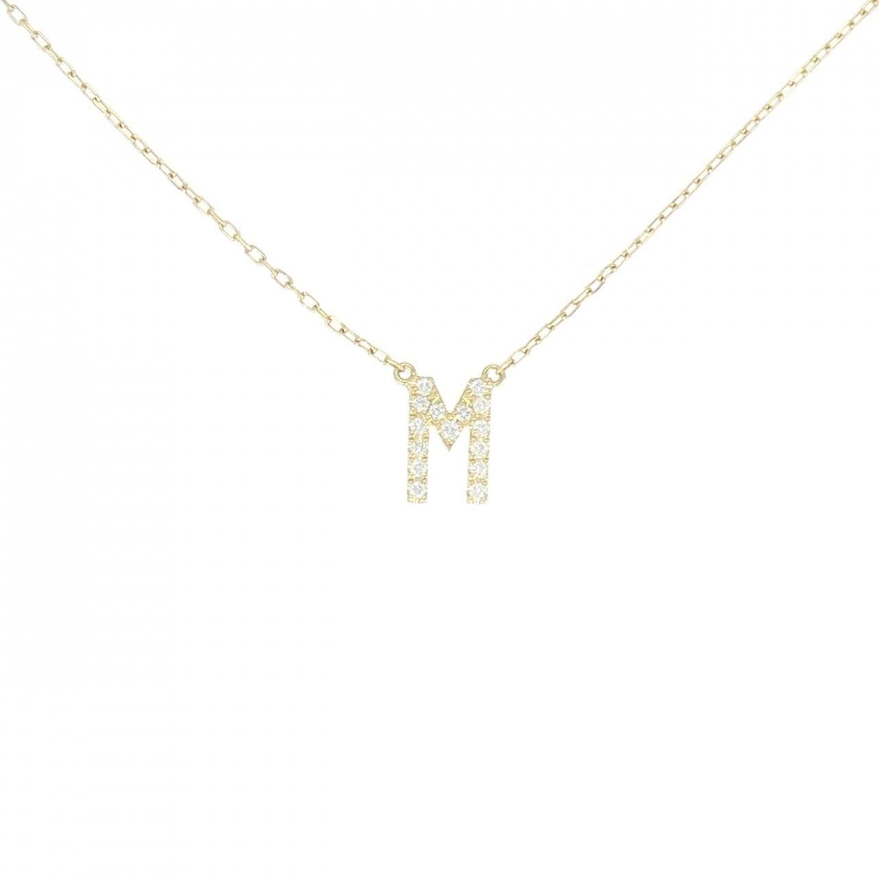 アーカー イニシャル ネックレス 0.06CT
