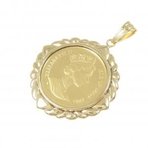 K18YG (框) 硬幣吊墜