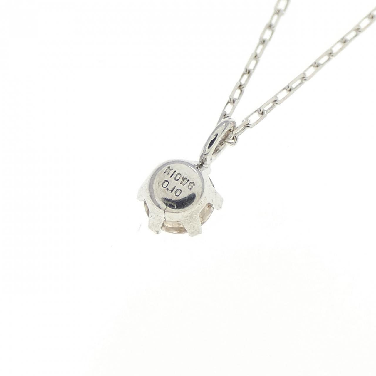 K10WG ダイヤモンド ネックレス 0.10CT